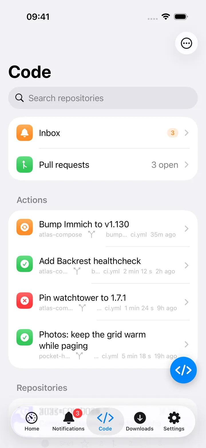 Forgejo repositories and pull requests
